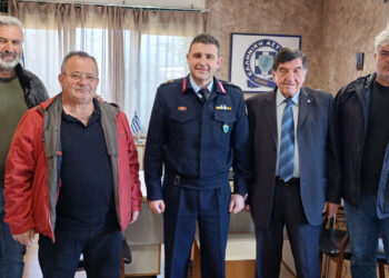 Επίσκεψη αποστράτων στον Ταξίαρχο Νικόλαο Έξαρχο για την ανάληψη των καθηκόντων του