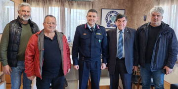 Επίσκεψη αποστράτων στον Ταξίαρχο Νικόλαο Έξαρχο για την ανάληψη των καθηκόντων του