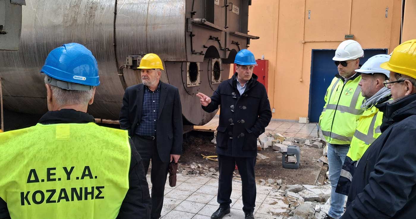 Σε πλήρη εξέλιξη οι εργασίες αντικατάστασης των παλαιών ανενεργών λεβήτων με νέους, στις εγκαταστάσεις της ΔΕΥΑΚ στον Κασλά