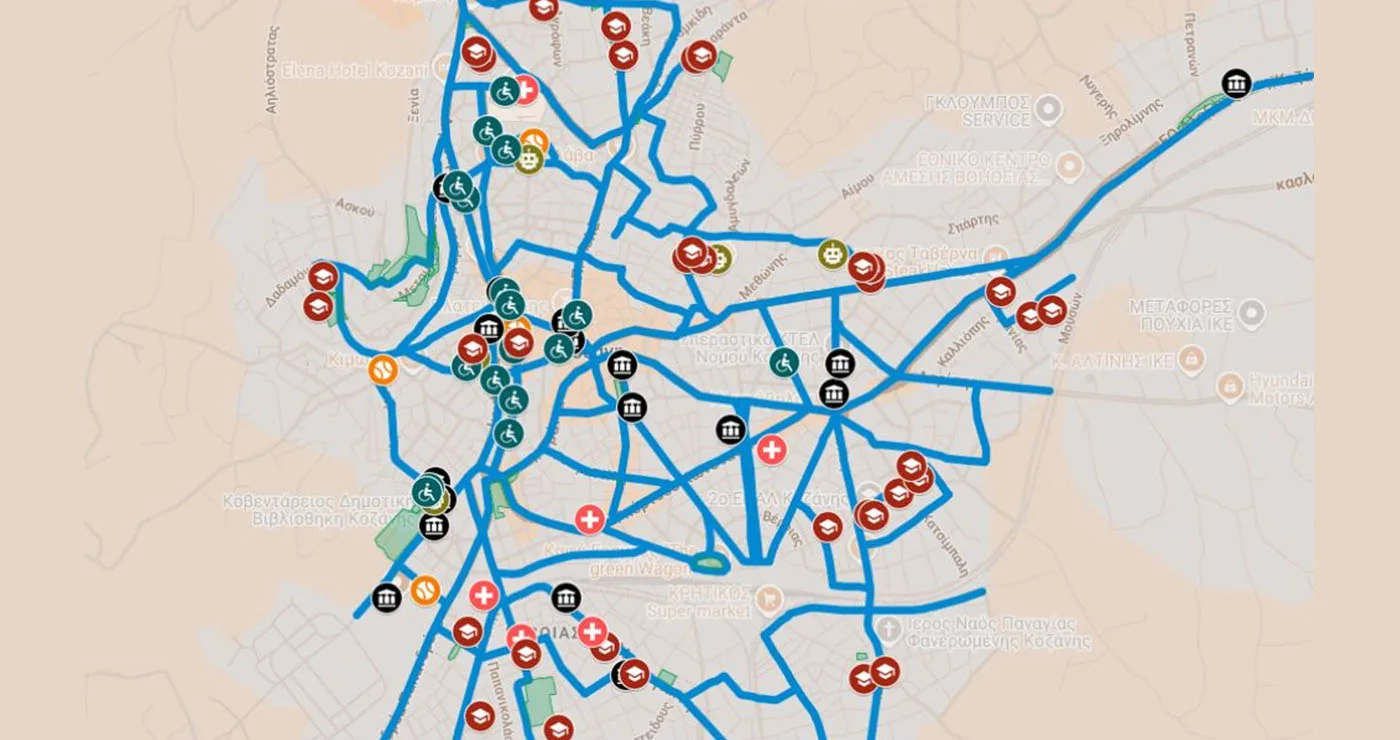 Κοζάνη: Σε δημόσια διαβούλευση το Σχέδιο Αστικής Προσβασιμότητας του Δήμου