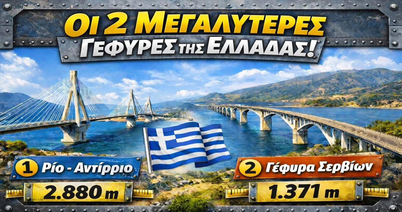 Από τη Δυτική Ελλάδα στη Δυτική Μακεδονία: Οι δύο μεγαλύτερες γέφυρες της χώρας (βίντεο drone)
