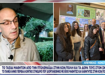 Συγκινημένος ο Μ.Κωστίδης με τα δώρα που έλαβε από μαθητές από την Πτολεμαΐδα (Βίντεο)