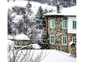 Μαγευτικό τοπίο στο ορεινό Νυμφαίο – Πρωινές χιονοπτώσεις