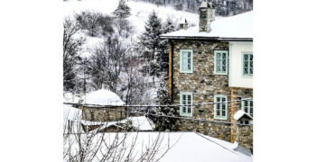 Μαγευτικό τοπίο στο ορεινό Νυμφαίο – Πρωινές χιονοπτώσεις