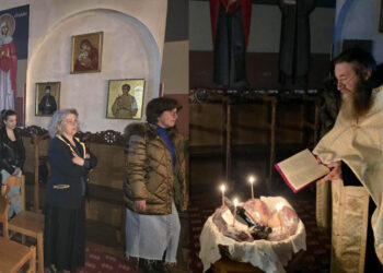 Τελέστηκε ο Πανηγυρικός Εσπερινός για την εορτή της Αγίας Ευβούλης στην Ι.Μ. Αγίου Παντελεήμονος Αμυνταίου (ρεπορτάζ της Κούλας Πουλασιχίδου)