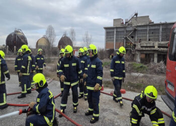 Εκπαίδευση στην πρώην ΑΕΒΑΛ για τους σπουδαστές της Πυροσβεστικής Ακαδημίας Πτολεμαΐδας