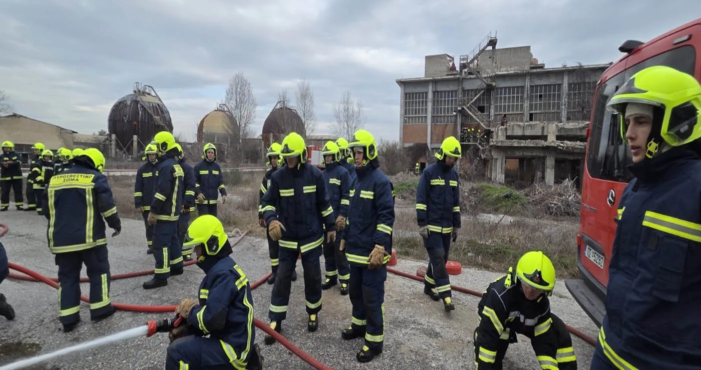 Εκπαίδευση στην πρώην ΑΕΒΑΛ για τους σπουδαστές της Πυροσβεστικής Ακαδημίας Πτολεμαΐδας