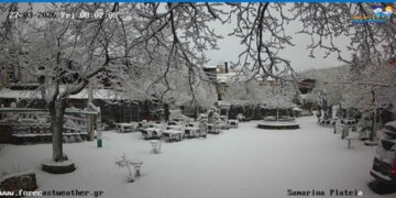 Στα λευκά ντύθηκαν τα ορεινά της Δυτικής Μακεδονίας (Live Εικόνα)