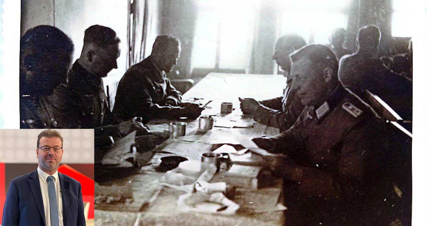 Ηλίας Σιδέρης: Ιστορική φωτογραφία από Γερμανούς αξιωματικούς στην Κοζάνη μέσα σε λέσχη αξιωματικών