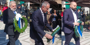 Πτολεμαΐδα: Καταθέσεις στεφάνων για την 25η Μαρτίου (Φωτογραφίες & Βίντεο)