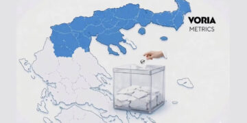 Κυριαρχία ΝΔ και Μητσοτάκη στη Βόρεια Ελλάδα – Υψηλή δημοφιλία για Καρυστιανού, στη δεύτερη θέση αν κάνει κόμμα – Voria Metrics