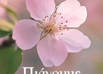 Ένα κλαδί με ροζ άνθη κερασιάς στολίζει την αφίσα για την γιορτή της άνοιξης στο Βόιο, καλωσορίζοντας τον Μάη στο Μικρόκαστρο.