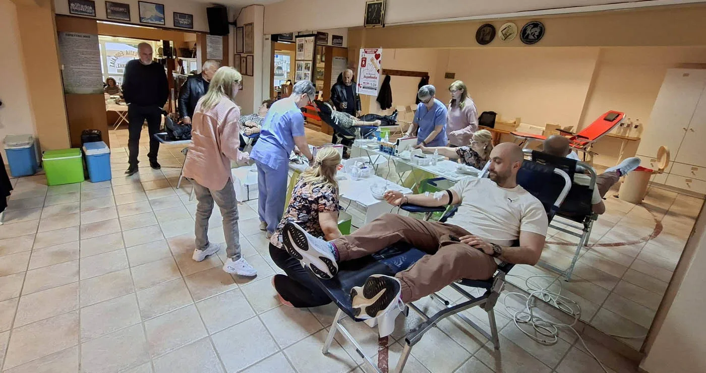 “Δώρο ζωής” από τους εθελοντές αιμοδότες στην 36η Αιμοδοσία της Θρακικής Εστίας Εορδαίας