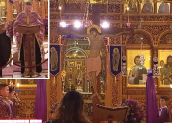 Σε κλίμα μεγάλης κατάνυξης η Ακολουθία των Παθών την Μεγάλη Πέμπτη, στον Ιερό Ναό Αγίου Στεφάνου Πτολεμαΐδας (της Κούλας Πουλασιχίδου)