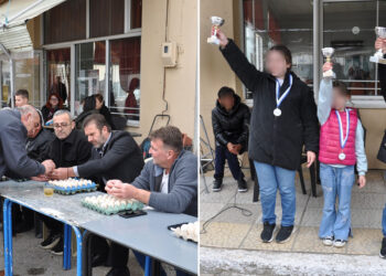 Τα Κομνηνά κράτησαν ζωντανό το ποντιακό έθιμο με τις αυγομαχίες (Φωτογραφίες)