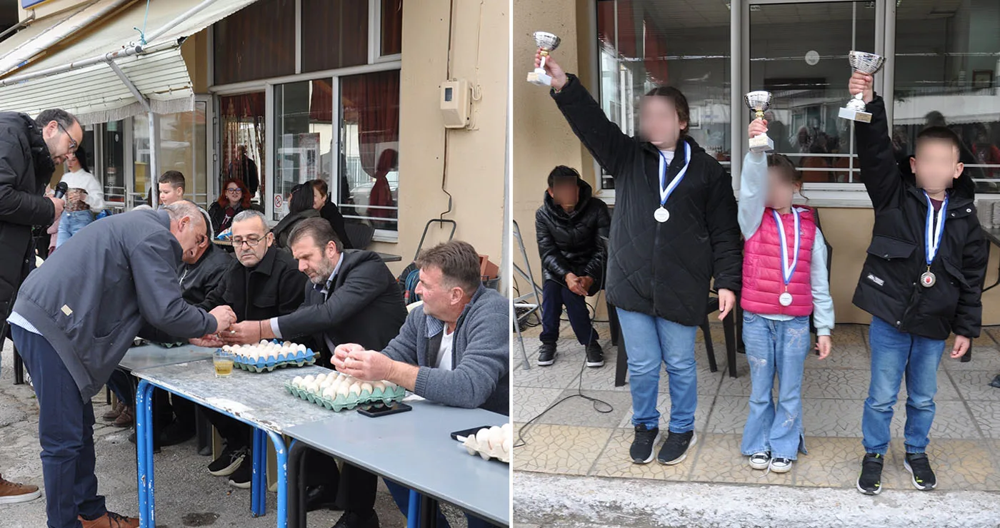 Τα Κομνηνά κράτησαν ζωντανό το ποντιακό έθιμο με τις αυγομαχίες (Φωτογραφίες)