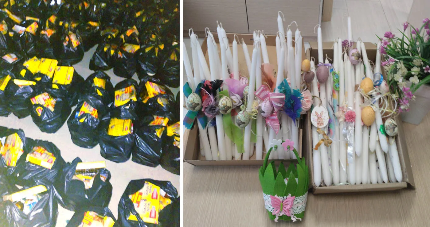 Δέματα τροφίμων και πασχαλινά δώρα δόθηκαν σε 230 οικογένειες του Δήμου Εορδαίας