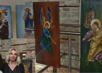 Κατανυκτική η ατμόσφαιρα στην Έκθεση Αγιογραφίας στο Αρχοντικό Βούρκα στην Κοζάνη (Φωτογραφίες & Βίντεο)