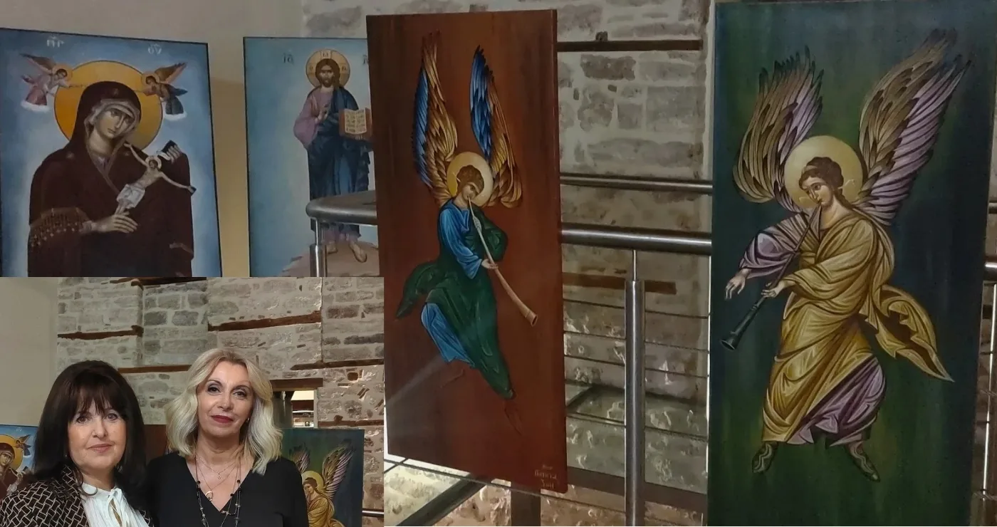 Κατανυκτική η ατμόσφαιρα στην Έκθεση Αγιογραφίας στο Αρχοντικό Βούρκα στην Κοζάνη (Φωτογραφίες & Βίντεο)