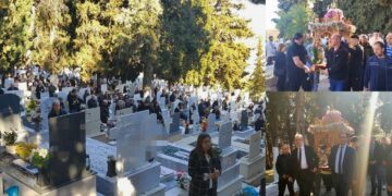Κοζάνη: Κατάνυξη και πλήθος κόσμου στην περιφορά του Επιταφίου στα Κοιμητήρια του Ι.Ν. Αγίου Γεωργίου (Φωτογραφίες & Βίντεο)