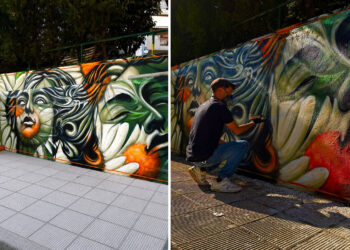 Κοζάνη: Εντυπωσιακό graffiti μεταμόρφωσε δημόσιο χώρο δίπλα στο «Ιπποκράτης» (Φωτογραφίες)