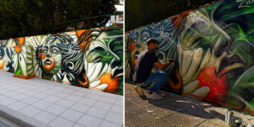 Κοζάνη: Εντυπωσιακό graffiti μεταμόρφωσε δημόσιο χώρο δίπλα στο «Ιπποκράτης» (Φωτογραφίες)