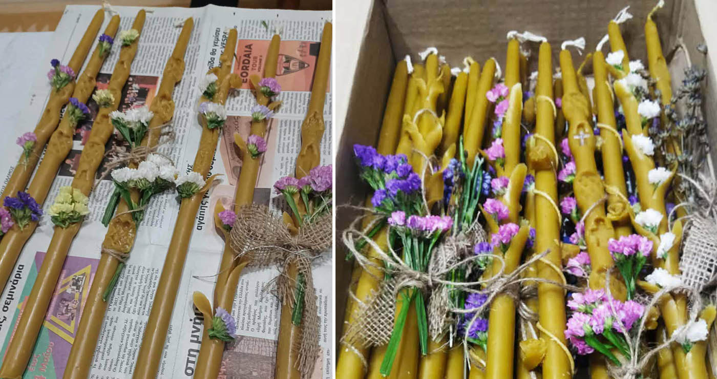 Εξαιρετικές χειροποίητες Πασχαλινές Λαμπάδες, για την οικονομική ενίσχυση του Ιερού Ναού Αγίου Φωτίου Πενταβρύσου! (της Κούλας Πουλασιχίδου)