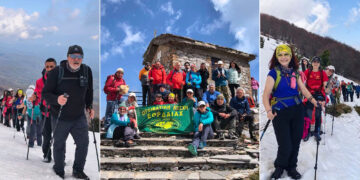 Ορειβατική Λέσχη Εορδαίας: Μαγευτική διάσχιση στο Βέρμιο από τα χιόνια των «Πηγαδιών» στο πράσινο της Νάουσας