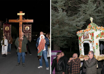 Κατάνυξη στην περιφορά του Επιταφίου στο Προάστιο (Φωτογραφίες)