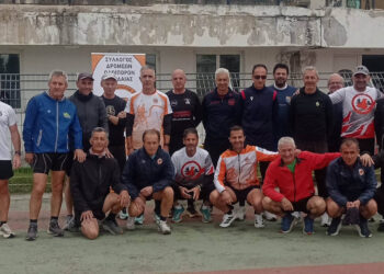 Ομαδική προπόνηση του Συλλόγου Δρομέων Οδοιπόρων Εορδαίας