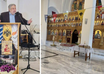 Ο Στ. Τανιμανίδης στη νέα Μονή της Παναγίας Σουμελά στη Λάρνακα της Κύπρου – Μίλησε για την ιστορία της Εικόνας
