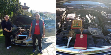 Νέο ταξί στο Βελβεντό: Οδηγός η Σταυρούλα Στεφάνου – Αγιασμός στον Άγιο Διονύσιο Βελβεντού (του παπαδάσκαλου Κωνσταντίνου Ι. Κώστα)