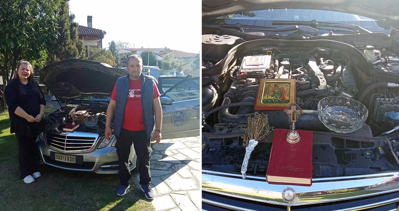 Νέο ταξί στο Βελβεντό: Οδηγός η Σταυρούλα Στεφάνου – Αγιασμός στον Άγιο Διονύσιο Βελβεντού (του παπαδάσκαλου Κωνσταντίνου Ι. Κώστα)