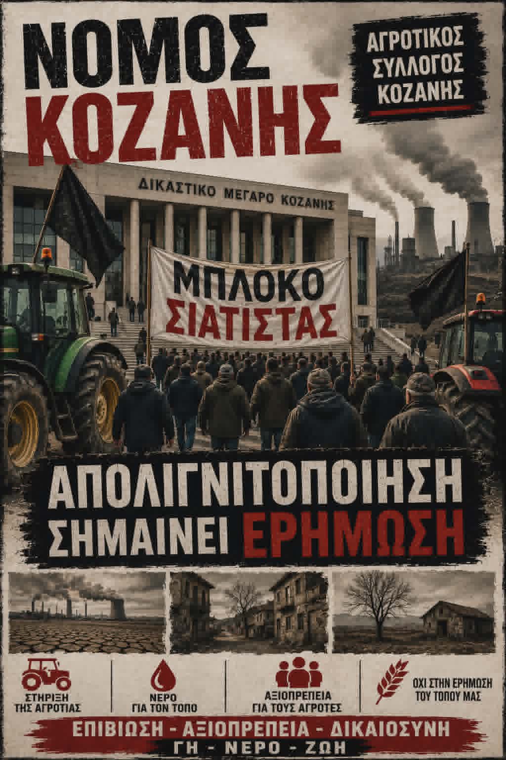 Η θέση του Αγροτικού Συλλόγου Κοζάνης για τις κλήσεις από την Αστυνομία με αφορμή τις αγροτικές κινητοποιήσεις: «Παραμένουμε ενωμένοι και ψύχραιμοι»