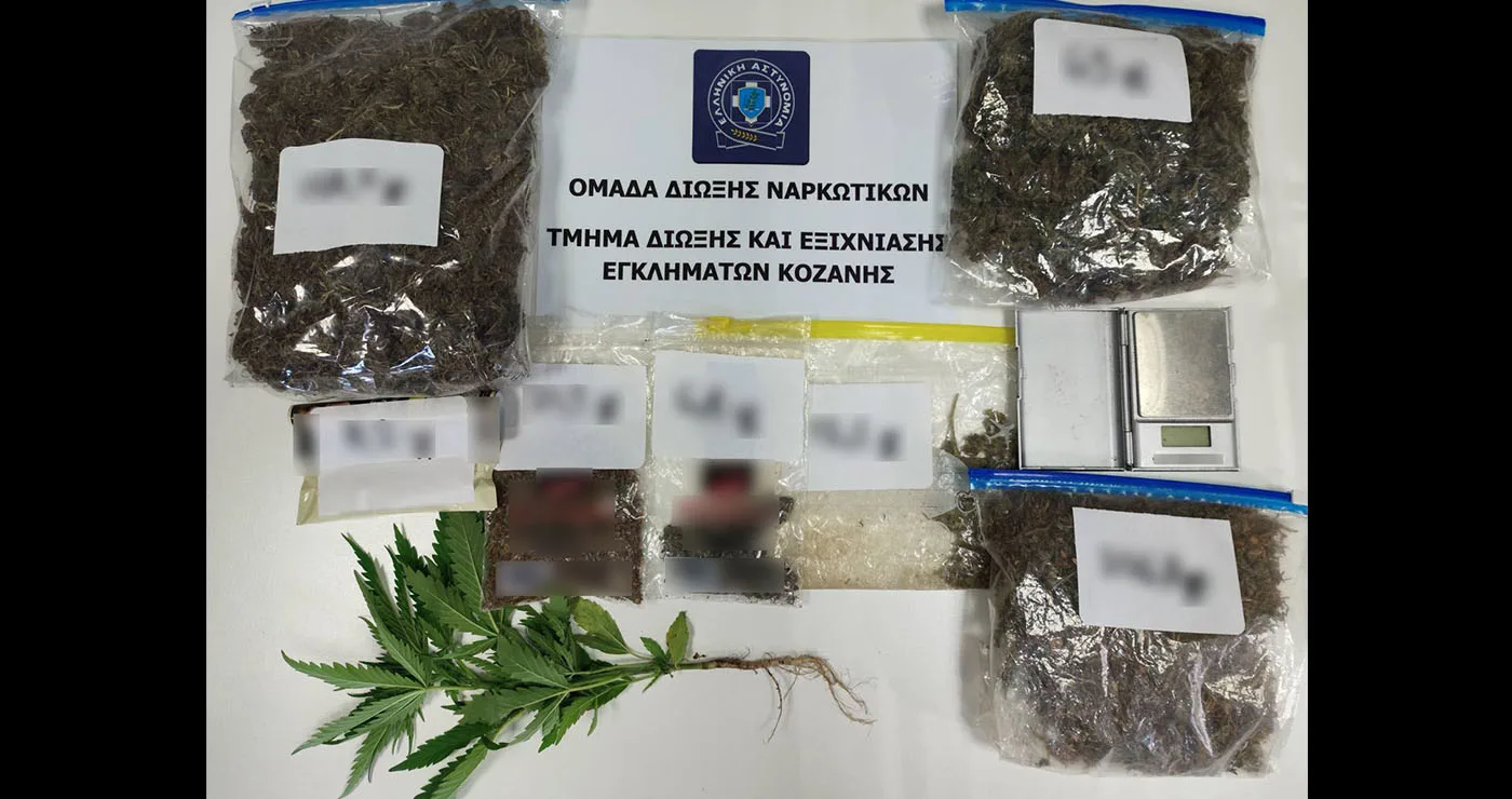 Κοζάνη: Συνελήφθη 51χρονος για διακίνηση ναρκωτικών και καλλιέργεια κάνναβης
