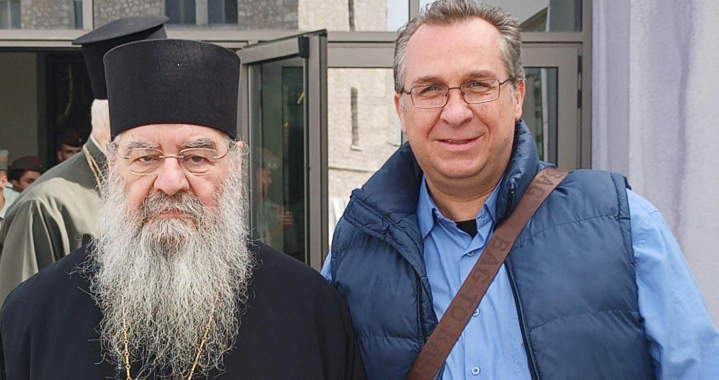 Συνάντηση του Καθηγητή Οικονομίας & Νέων Τεχνολογιών Μάριου Παπαευσταθίου με τον Σεβασμιώτατο Μητροπολίτη Λεμεσού κ.κ. Αθανάσιο στην Σχολή Μονίμων Υπαξιωματικών