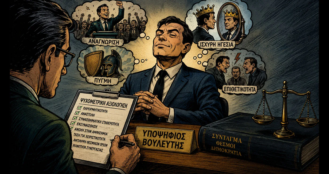 Είναι αναγκαία η ψυχομετρία στην εξουσία;  (Γράφει ο Αντώνης Μάριος ΠαΠαγιώτης)