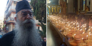 Παραμονή Ψυχοσάββατου  της Πεντηκοστής στον Ιερό Ναό Αγίου Ιωάννου Χρυσοστόμου Θεσσαλονίκης (Ρεπορτάζ της Κούλας Πουλασιχίδου)