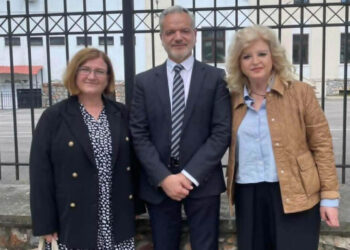 Τη ΣΑΕΚ Πτολεμαΐδας επισκέφθηκε ο Διευθυντής του Γραφείου της Γενικής Γραμματέως Επαγγελματικής Εκπαίδευσης, Κατάρτισης και Δια Βίου Μάθησης, Θεόδωρος Μπαλωμένος (Της Κούλας Πουλασιχίδου)