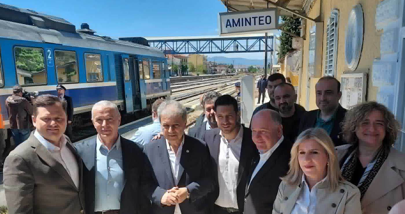 «Ιστορική στιγμή»: Το τρένο επέστρεψε στο Αμύνταιο, μετά από τρία χρόνια – Κυρανάκης: Έως τέλη Μαΐου τα δρομολόγια προς Φλώρινα (VIDEO & ΦΩΤΟ)