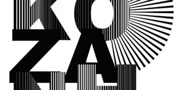 Ένα αφι poster του Πολιτιστικού Καλοκαιριού Κοζάνης 2026 με τον τίτλο γραμμένο σε μεγάλα μαύρα γράμματα και διακοσμητικά στοιχεία.