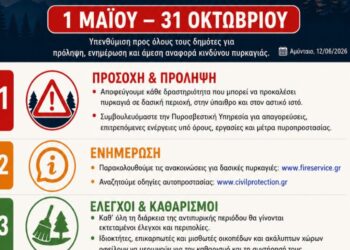 Αντιπυρική Περίοδος 2026: Οδηγίες και συστάσεις προς τους Δημότες του Δήμου Αμυνταίου