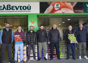 Τα ροδάκινα Velvita του Βελβεντού ετοιμάζονται για την αγορά της Αθήνας