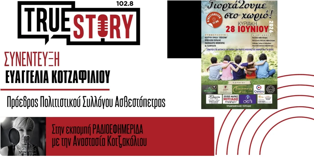 Ε. Κοτζαφίλιου: Εκδήλωση στην Ασβεστόπετρα για μικρούς και μεγάλους με τίτλο “Γιορτάζουμε στο χωριό”