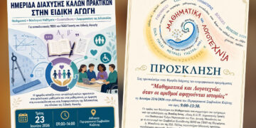 Δύο ημερίδες για Μαθηματικά, Λογοτεχνία και Ειδική Αγωγή στην Κοζάνη
