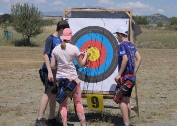 Φιλικός αγώνας τοξοβολίας στο γήπεδο της Κάτω Κώμης Κοζάνης
