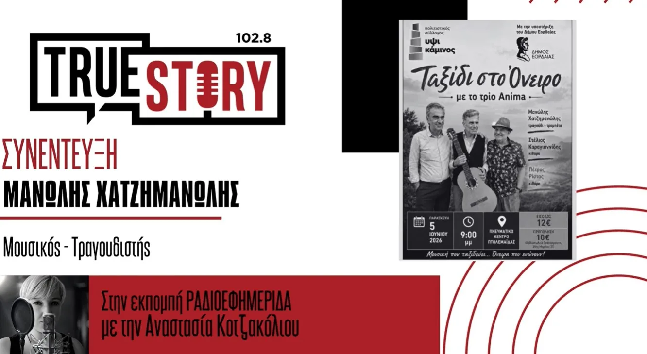 Μ. Χατζημανώλης: “Ταξίδι στο όνειρο” με το Trio Anima, απόψε στην Πτολεμαΐδα
