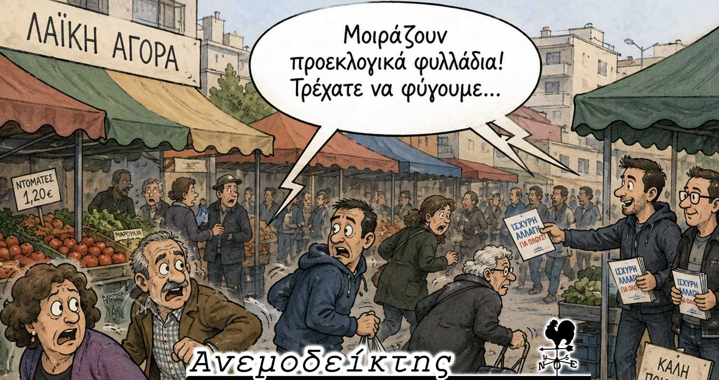 Πόσο ανεβάζουν, άραγε, τα ποσοστά των κομμάτων οι επισκέψεις στις λαϊκές; – Ο ΑΝΕΜΟΔΕΙΚΤΗΣ σχολιάζει