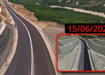 Ε65 από ψηλά: Η εικόνα του έργου λίγο πριν δοθεί στην κυκλοφορία (Βίντεο)