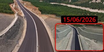 Ε65 από ψηλά: Η εικόνα του έργου λίγο πριν δοθεί στην κυκλοφορία (Βίντεο)